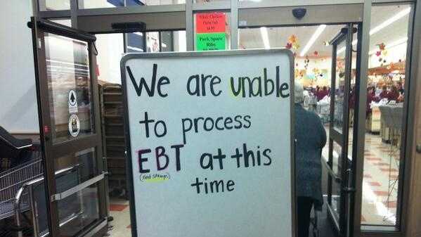 A sign at the Market Basket in West Bridgewater, Mass.