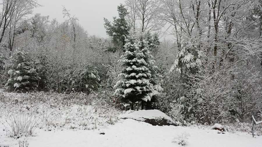 Photos First measurable snow for many NH towns