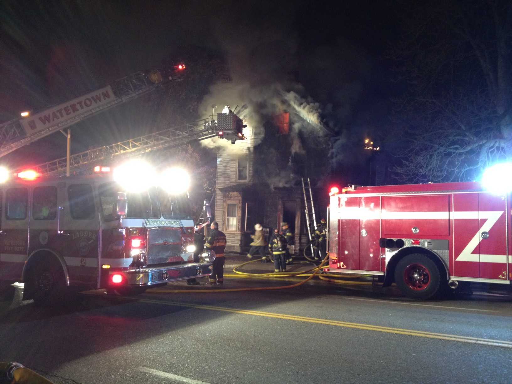 Crews Battle 2-alarm Fire