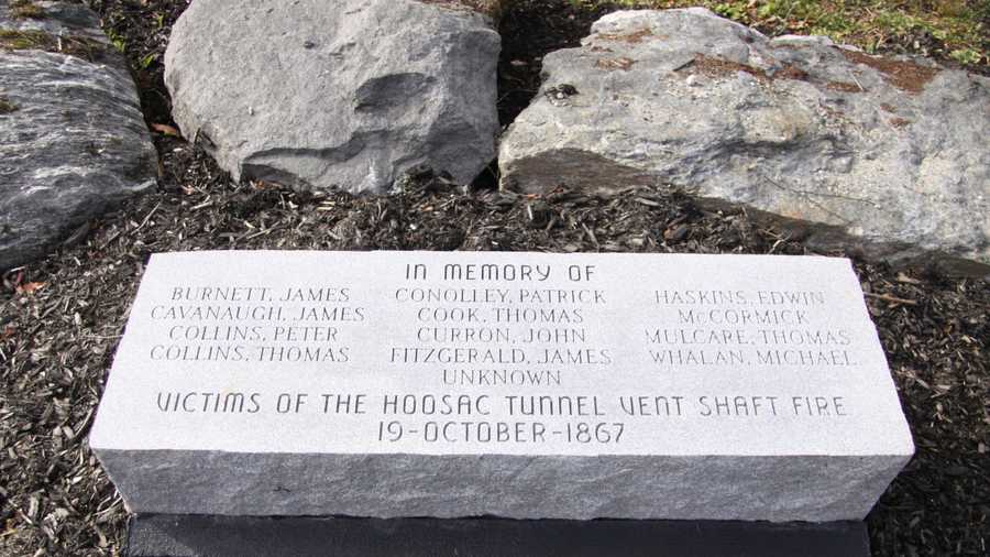 Victims of the Hoosac Tunnel shaft fire are not forgotten. The memorial to the workers is located on Old Shaft Road in Florida, Mass. 
