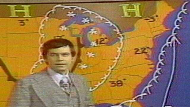 Harvey Leonard forecasting the blizzard of 1978.