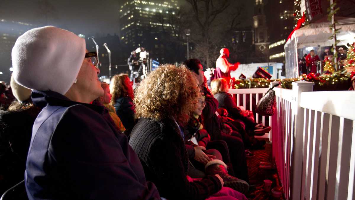 Boston Common Christmas tree lighting celebration