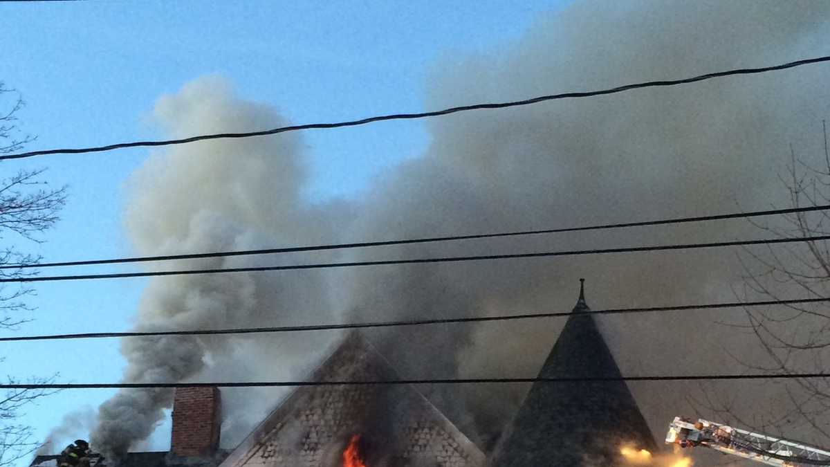 Photos of 3alarm fire in Newton