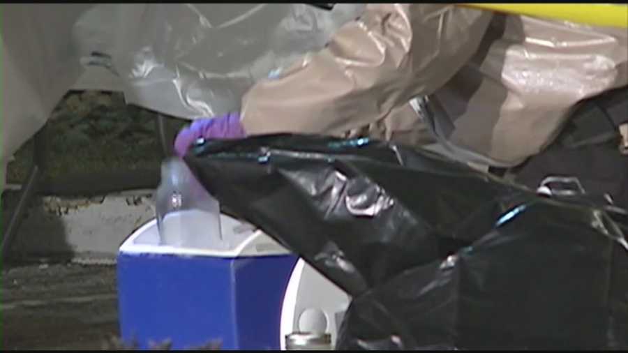 Police say a suspected meth lab was found at the La Quinta Inn and Suites in Manchester on Friday.