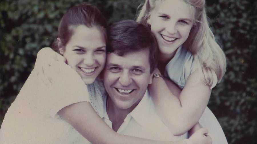 Chet with daughters Dawn and Dana.