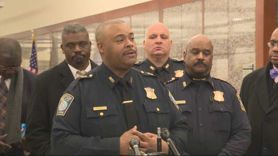 Nine people have been shot and killed in the city of Boston in January 2014. Boston police and members of the community met to find ways to cut down gun violence.