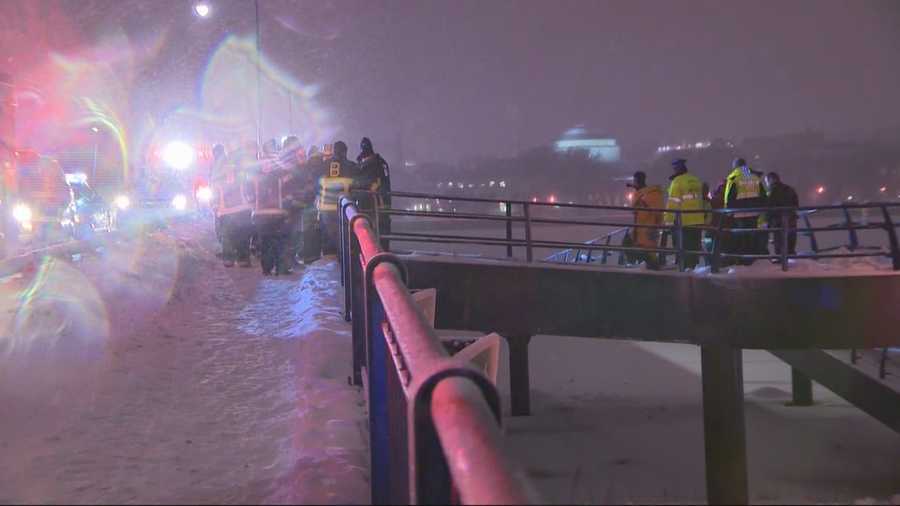 Police are investigating why a man was walking on a frozen section of the Charles River during Saturday night's storm.