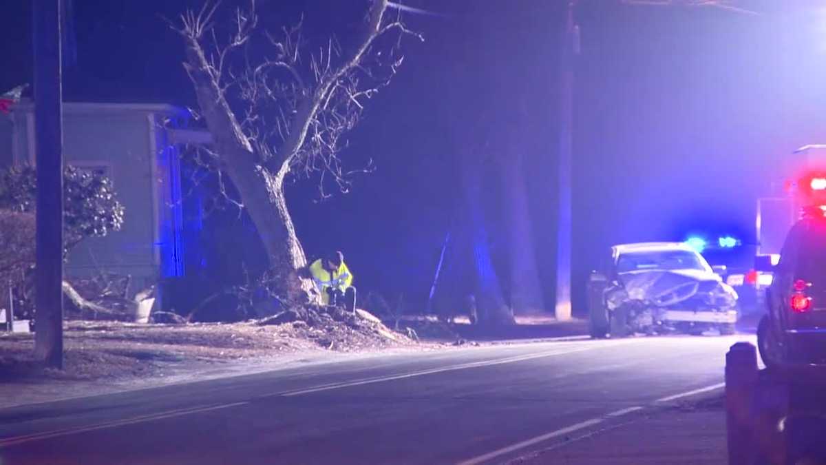 Man killed when car strikes tree