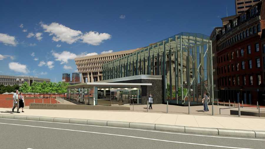 A photo of the proposed station headhouse.