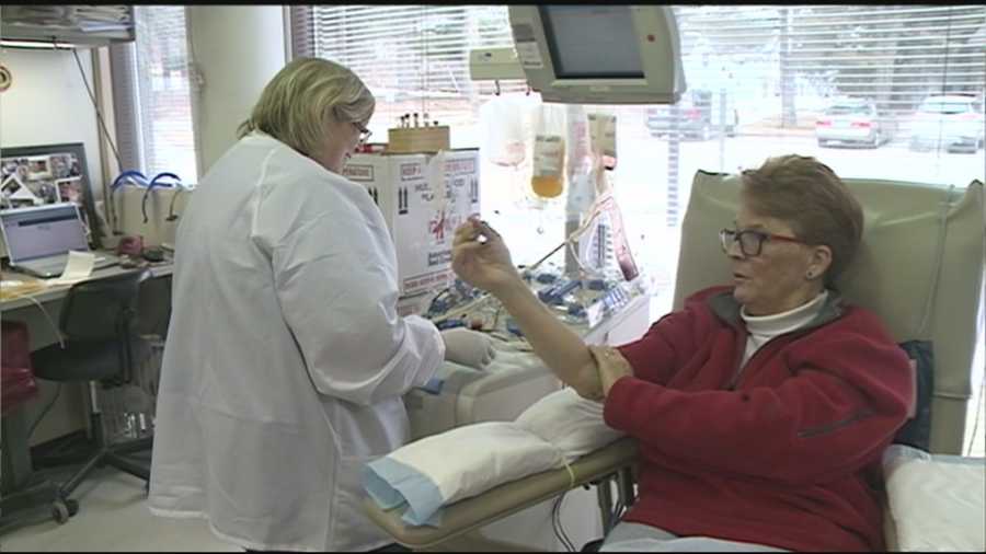 A Gilford woman spent the last quarter-century donating life-saving platelets to help newborns.