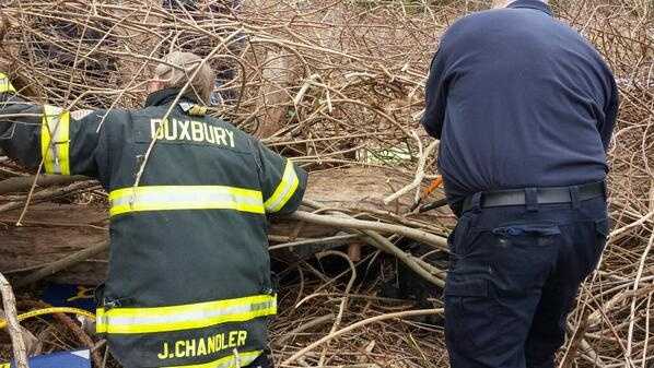 Images Crews Rescue Man Trapped Under Tree