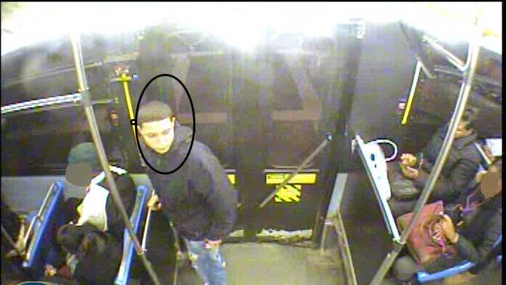 MBTA police are asking for the public's help in identifying a man they say stole a smartphone from a fellow passenger on a bus.