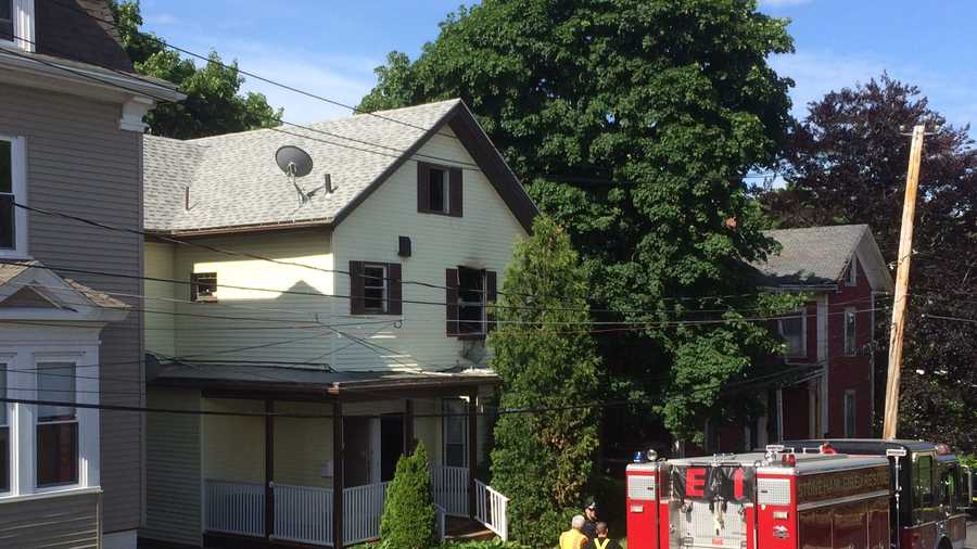 Crews were called to 10 Hersham St. shortly before 7 a.m. Upon arrival, firefighters quickly knocked down the fire. One firefighter sustained minor injuries.