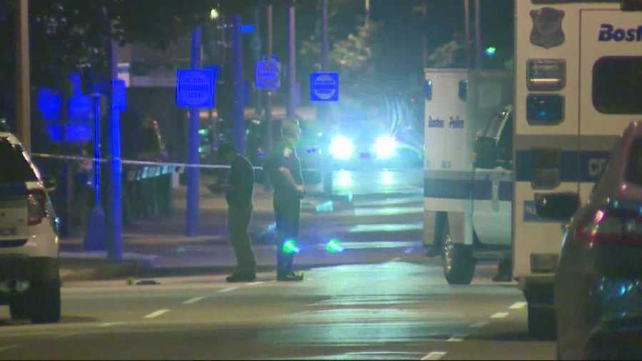 Boston Police are searching for suspects after a shooting in the South End.