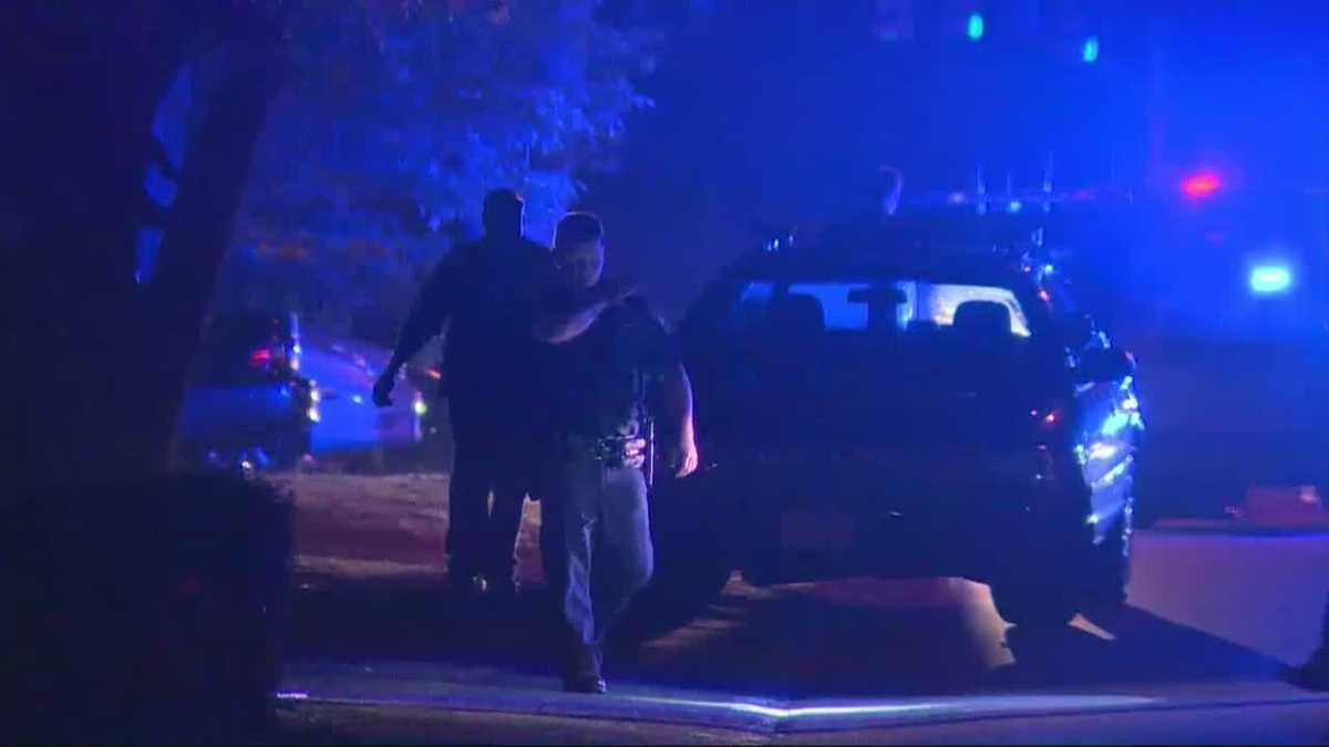 Two shot after police break up party