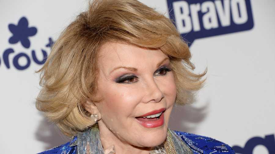 Joan Rivers was the raucous, acid-tongued comedian who crashed the male-dominated realm of late-night talk shows and turned Hollywood red carpets into danger zones for badly dressed celebrities. Rivers - who made "Can we talk?" a trademark of her routines - never mellowed during her half-century-long career. She continued to appear on stage and on TV into her 80s. (June 8, 1933 – September 4, 2014)