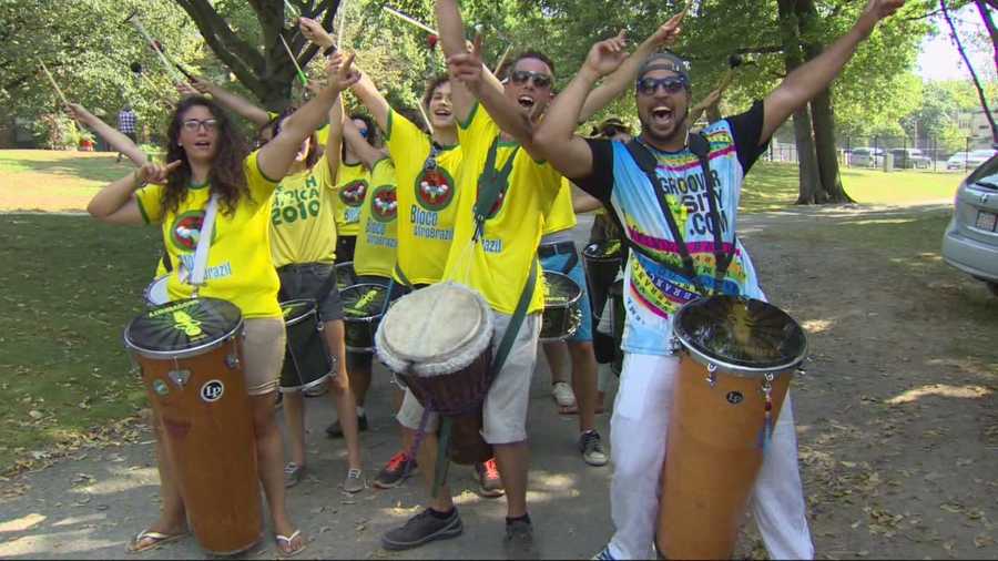 A look at one of the Berklee Beantown Jazz Festival's mainstays, Bloco AfroBrazil.