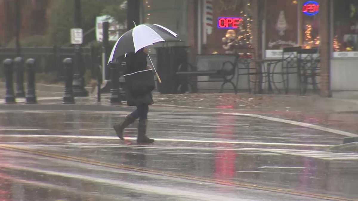 How much rain fell from nor'easter?