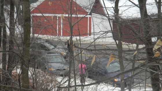 Images: Icy roads lead to dozens of accidents