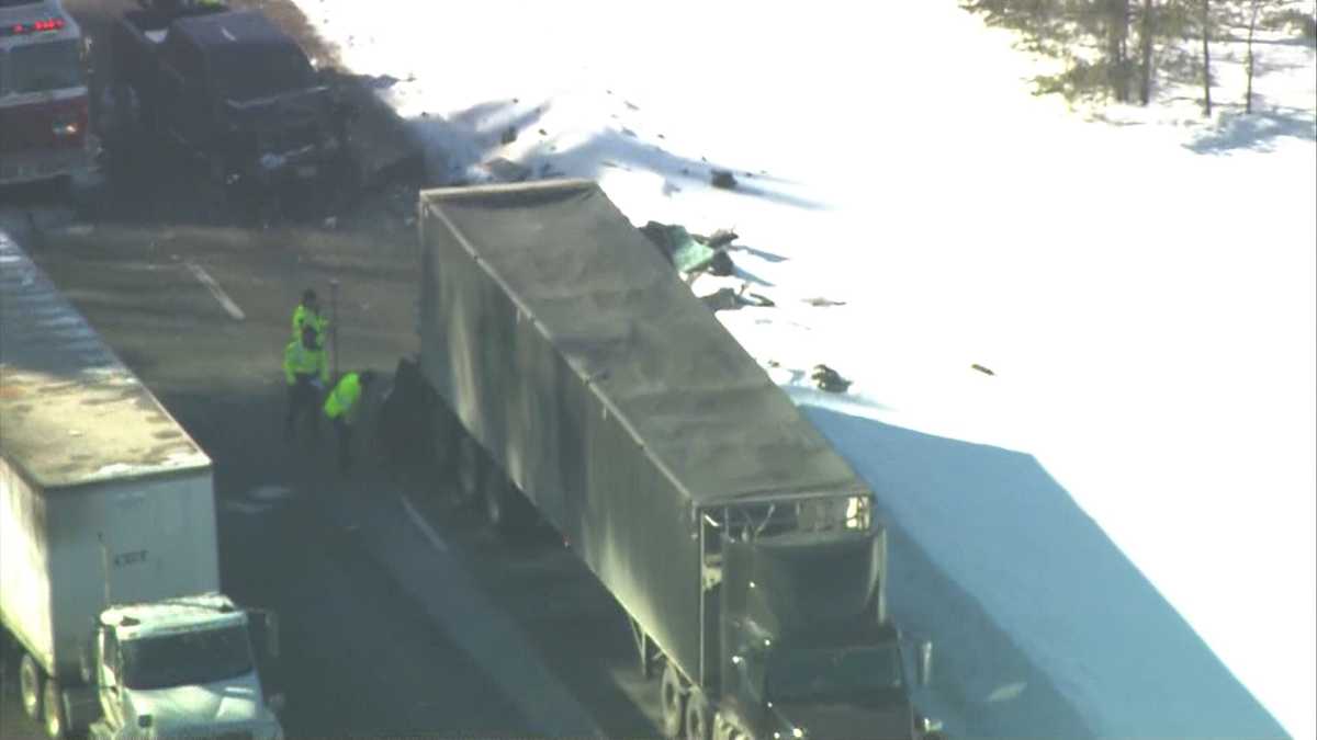 2 seriously injured in multi-car, tractor trailer crash