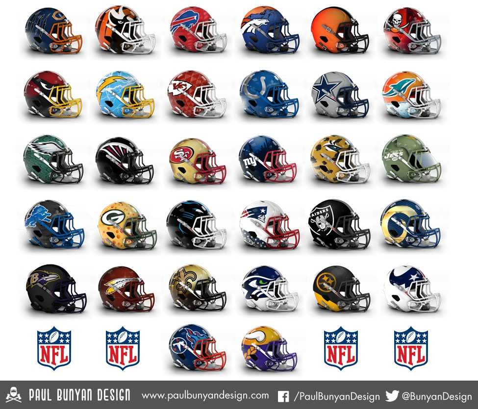 revamped nfl helmets