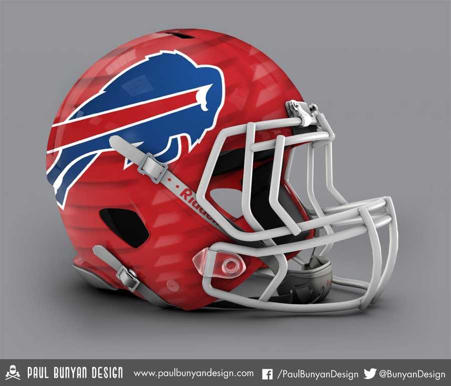 Designer gives NFL team helmets a bold makeover