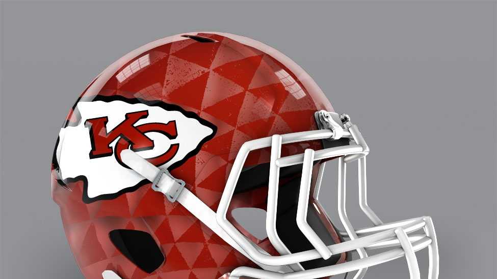 Designer gives NFL team helmets a bold makeover