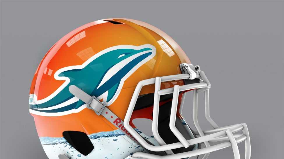 Designer gives NFL team helmets a bold makeover