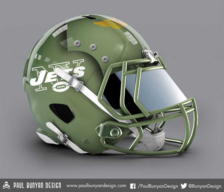 Designer gives NFL team helmets a bold makeover