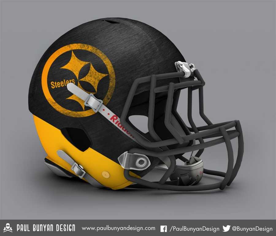 Designer gives NFL team helmets a bold makeover