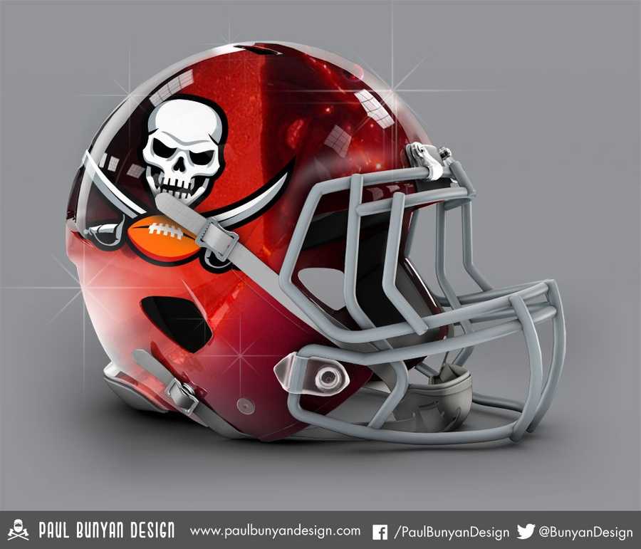 Designer gives NFL team helmets a bold makeover