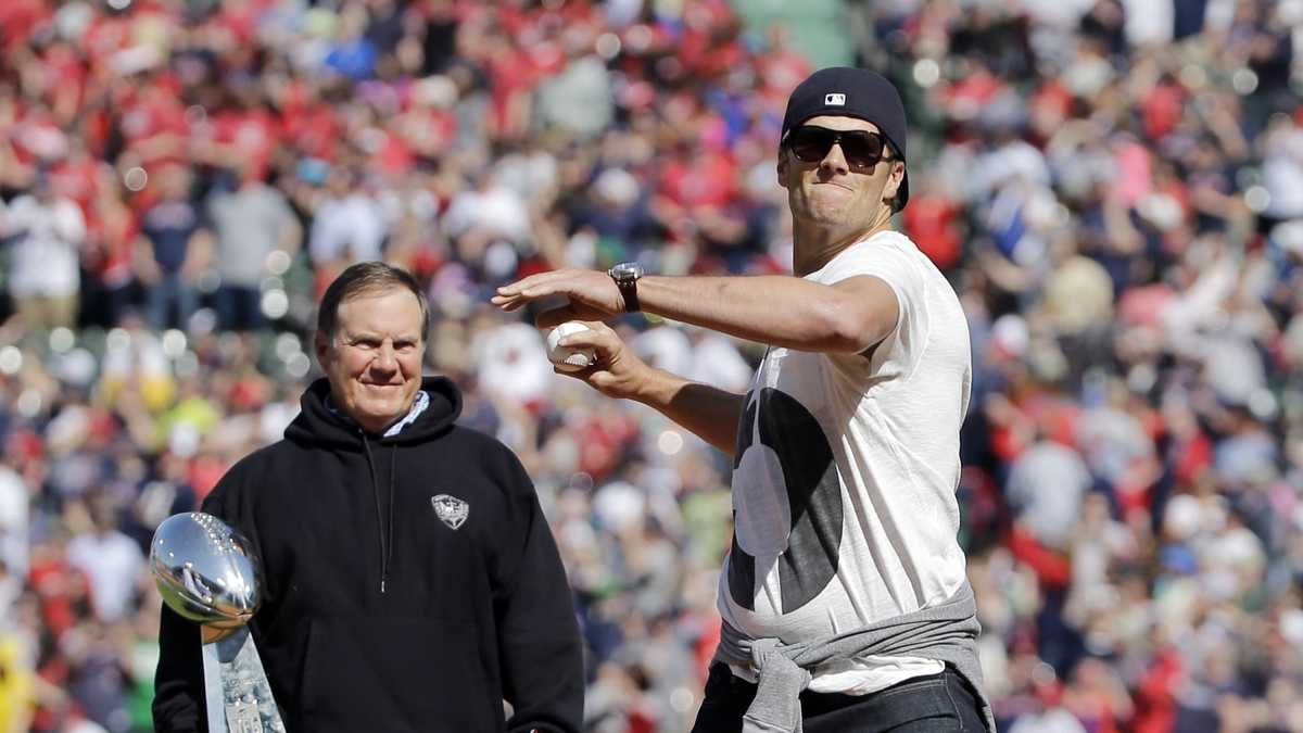 Tom Brady throws out first pitch at Fenway opening day