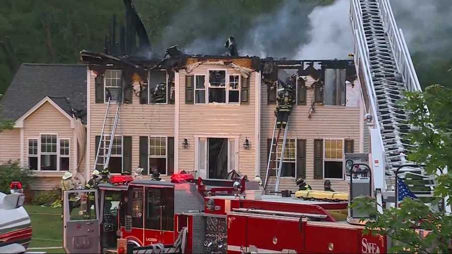 Plane crashes into Plainville house, causes fire