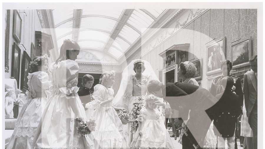 princess diana wedding reception dress Princess Diana's iconic wedding dress on display in London
