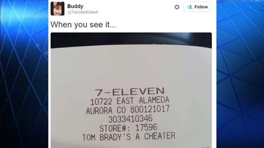 7 Eleven Owner Prints Tom Bradys A Cheater On Receipts