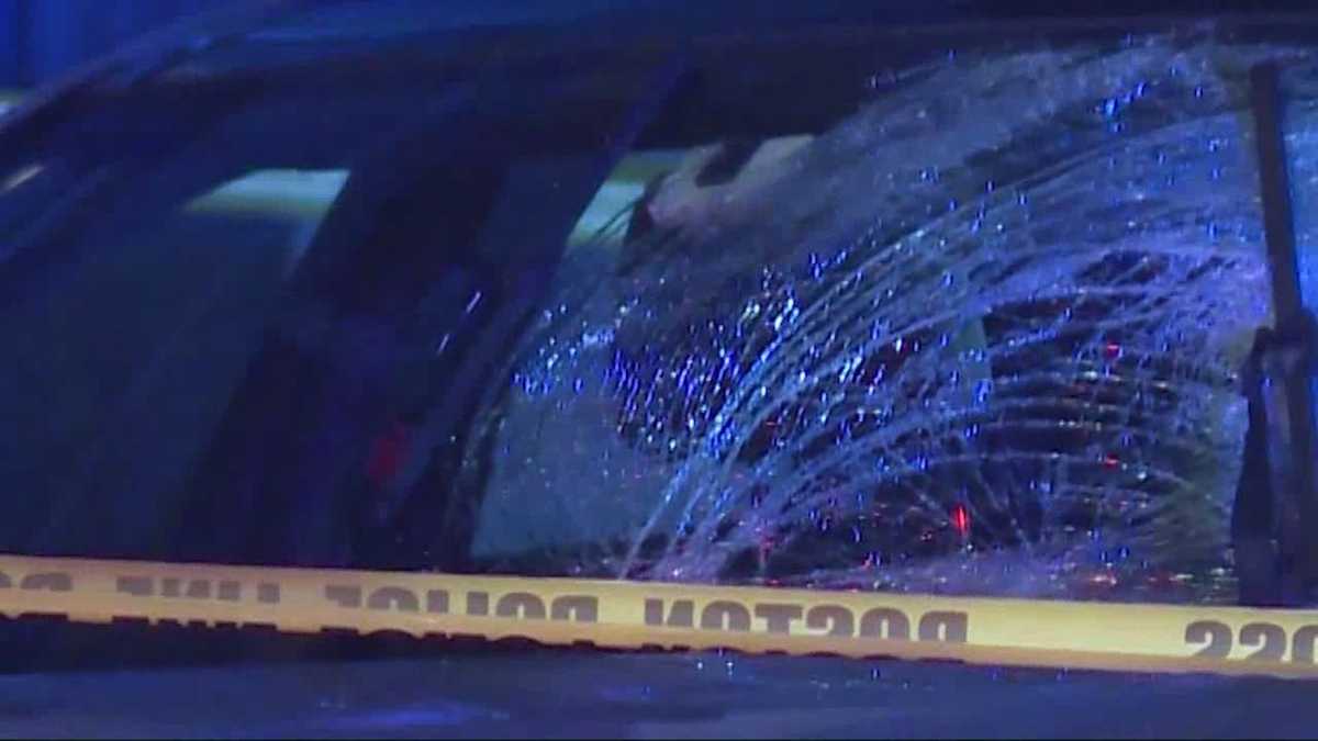 Pedestrian hit by car on Summer Street in Boston