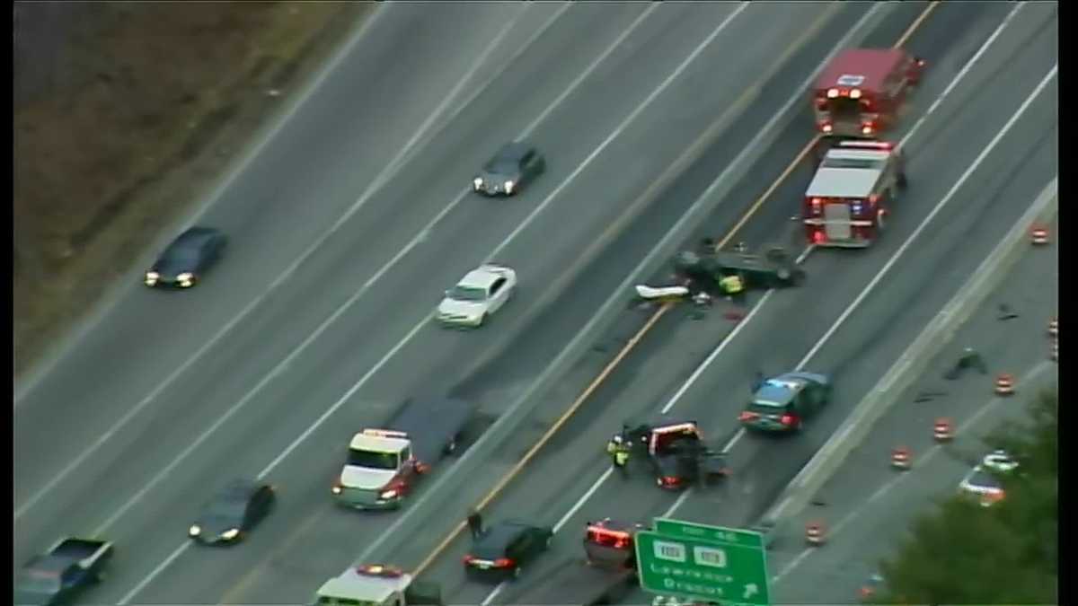Interstate 93 south in Methuen closed after rollover