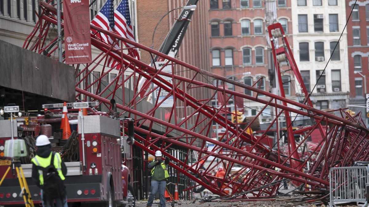 Mass. man injured in NYC crane collapse out of hospital