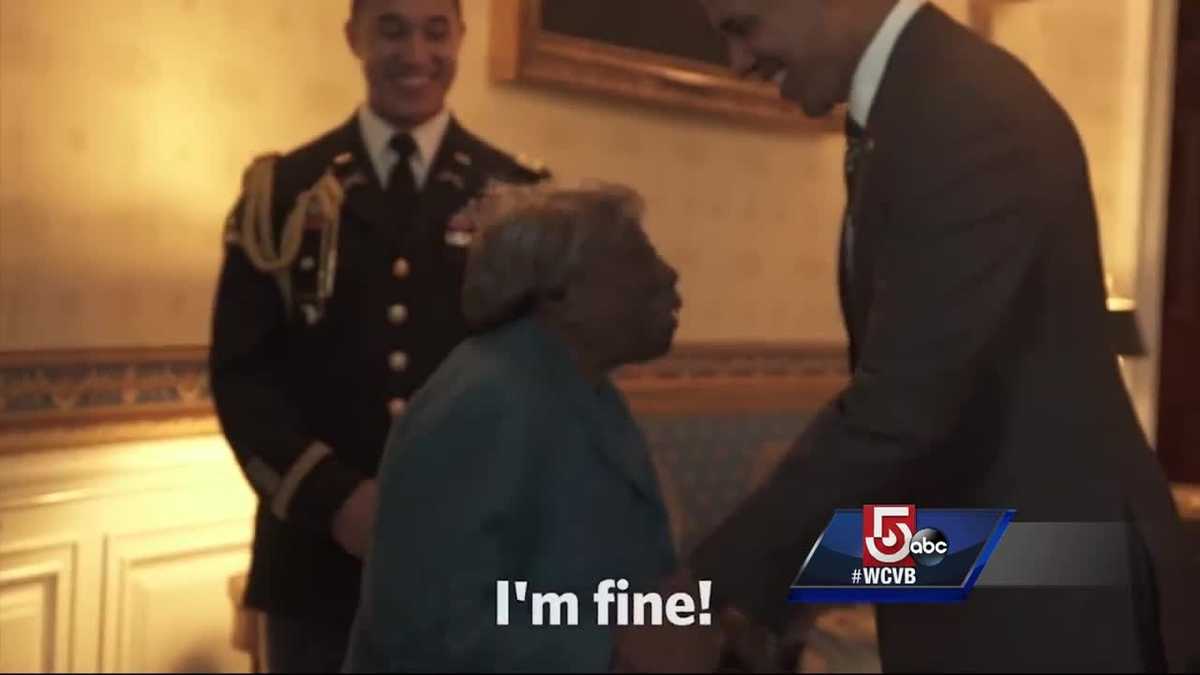 Woman 106 Dances With Joy At Meeting Obamas 