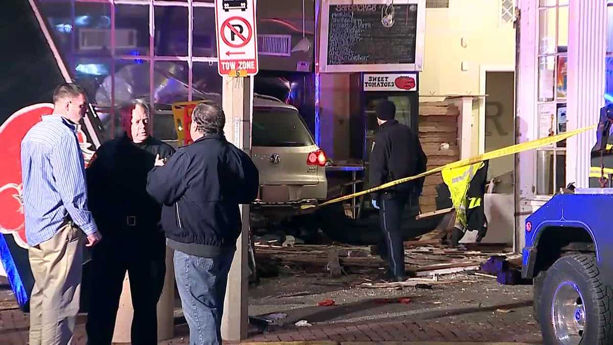 Photos Vehicle crashes into Newton restaurant