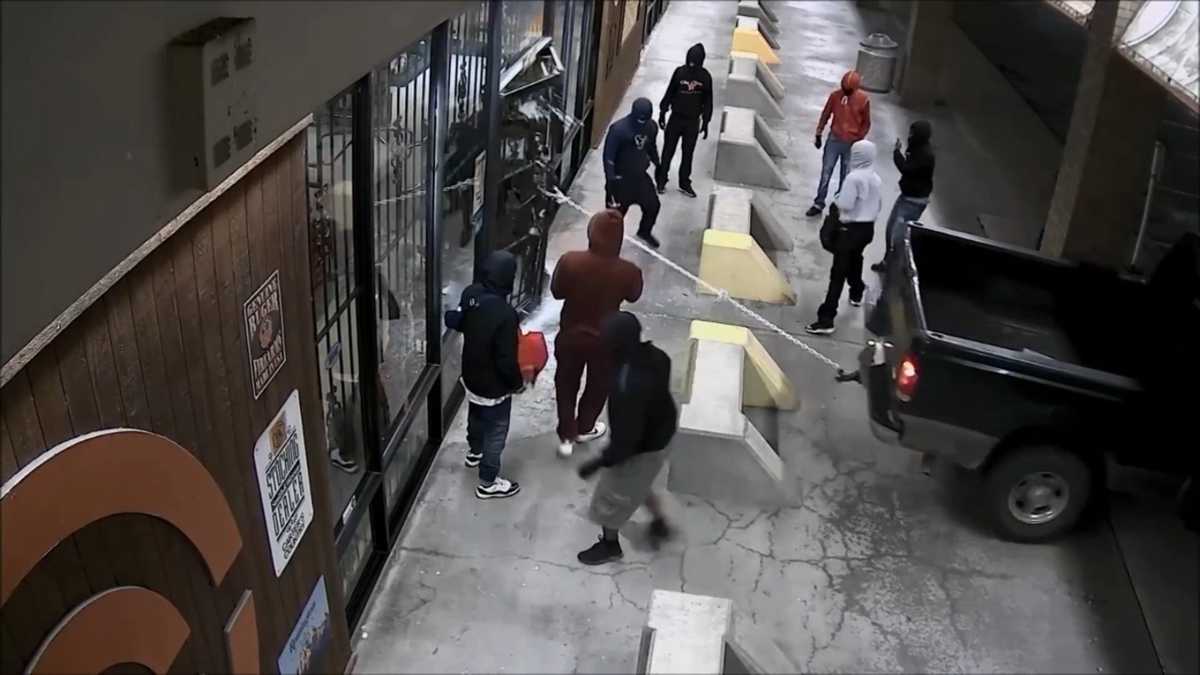 Watch: Video shows thieves ripping off gun store