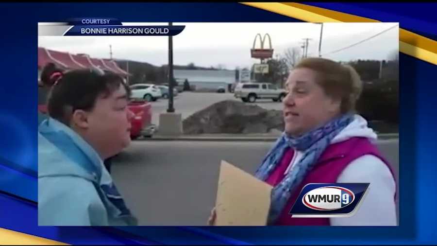 A Maine family witnessed an alleged panhandling scheme in Topsham, Maine, and took a stand.