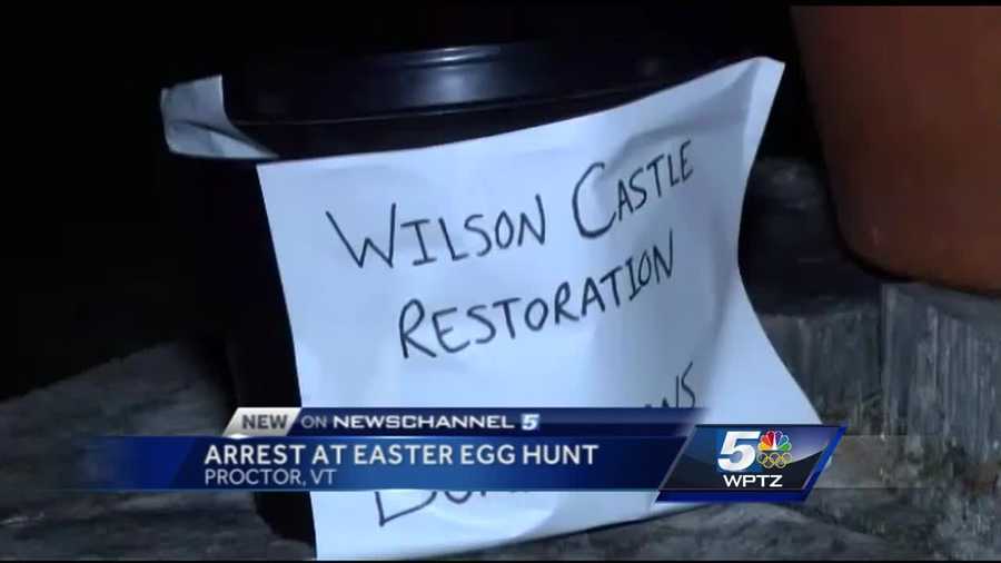 Easter egg hunt fundraiser for Wilson Castle turns chaotic when 1,000 more people show up that expected.