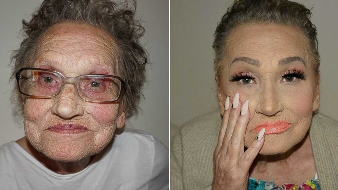 80 Year Old S Glam Ma Makeover Takes Internet By Storm