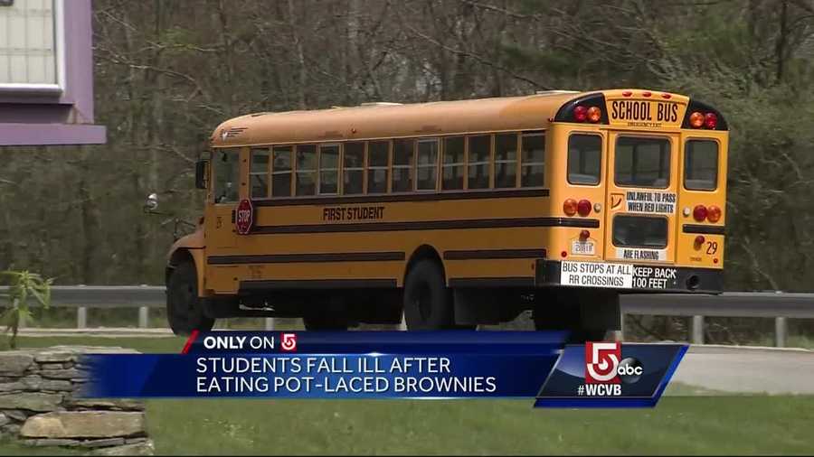 Two students said they got sick after eating brownies laced with marijuana on a school bus.