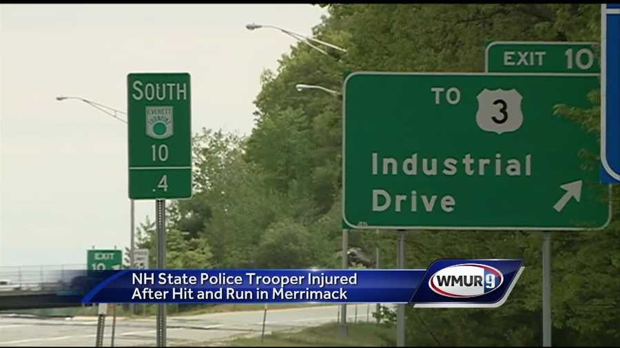 Police say a trooper was conducting a traffic stop when he became the victim of a hit and run.