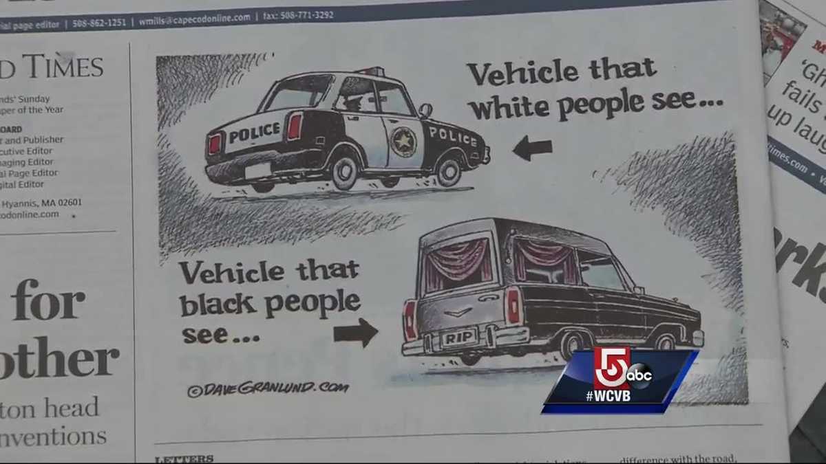 Controversial cartoon upsets Cape Cod police officers