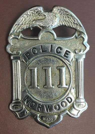 MASSACHUSETTS POLICE DEPARTMENT PATCH NORWOOD