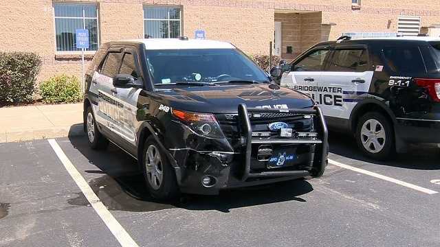 Police chase ends after vehicle collides into police cruisers in Brockton
