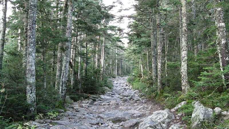 The Tuckerman Ravine trail in Mount Washington, New Hampshire. (Photo credit: Ws47)